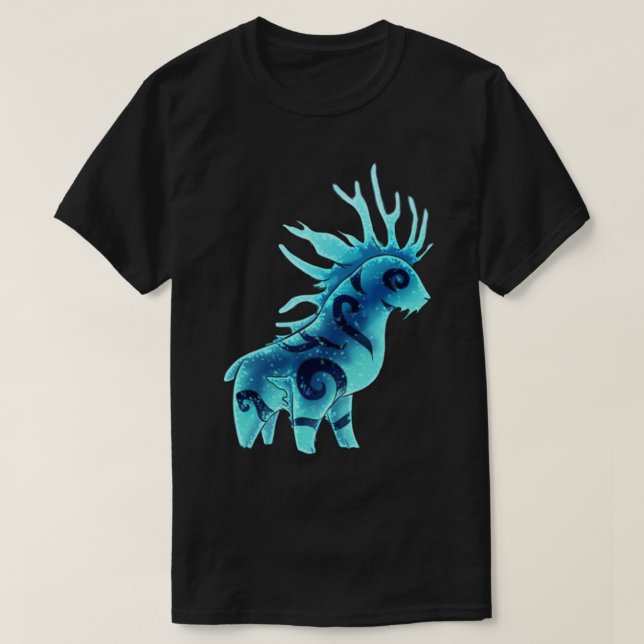 Forest Spirit Night Chibi T Shirt (Design framsida)