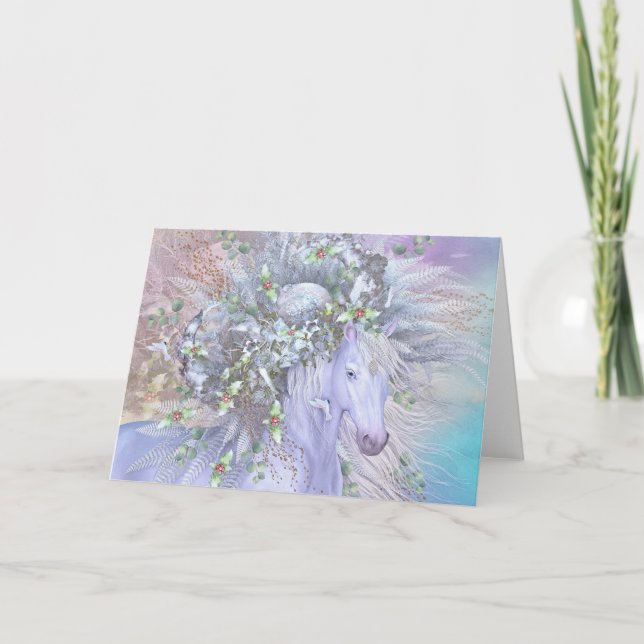 "Forest Spirit: Winter" Deluxe Holiday Card Helgkort (Framsida)