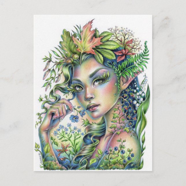 Forest Sprite Vykort (Framsida)