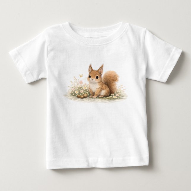Forest Squirrel T Shirt (Framsida)