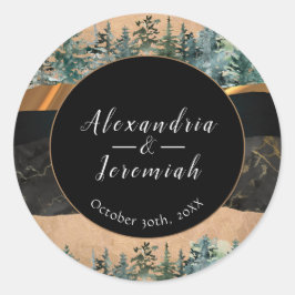 Forest Stickers Runt Klistermärke