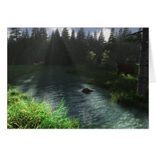Forest Stream Hälsningskort