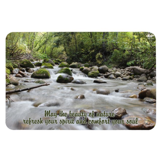 Forest Stream inspirationsmagnet Magnet (Horisontell)