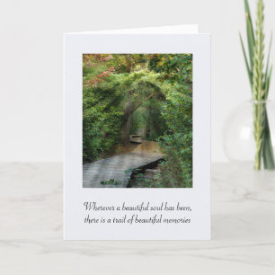 Forest Sunbeams Sympathy Kort