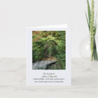 Forest Sunbeams Sympathy Tack-kortet