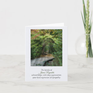 Forest Sunbeams Sympathy Tack-kortet Kort