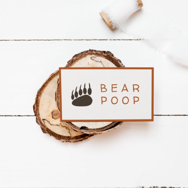 Forest Temaparty Snack Pub-kort - björnpost Placeringskort (Skapare uppladdad)