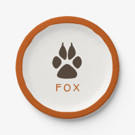 Forest Theme Födelsedagsfest Papper Tallrikar - Fo