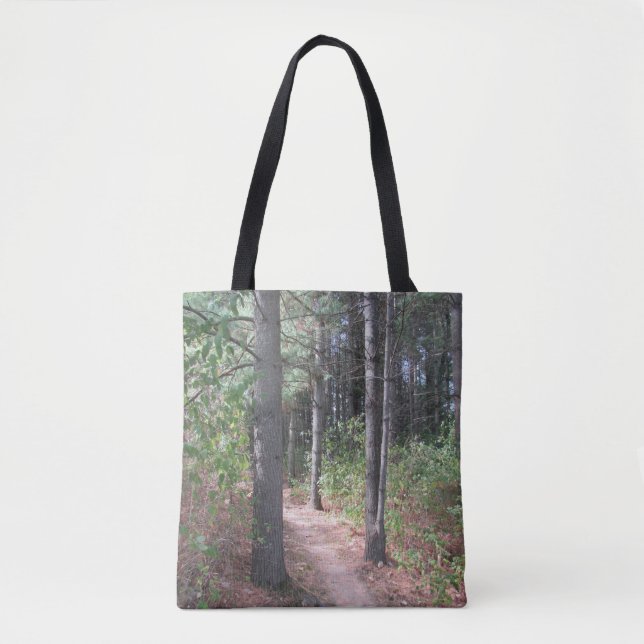Forest Träd Dubbla Side Tote Bag Tygkasse (Framsida)