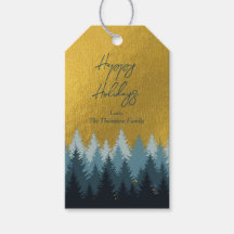 Forest Träd Golden Landscape Glad helg