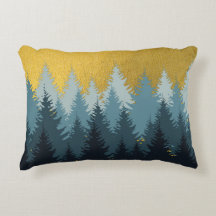 Forest Träd Golden Landskap