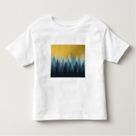 Forest Träd Golden Landskap T Shirt