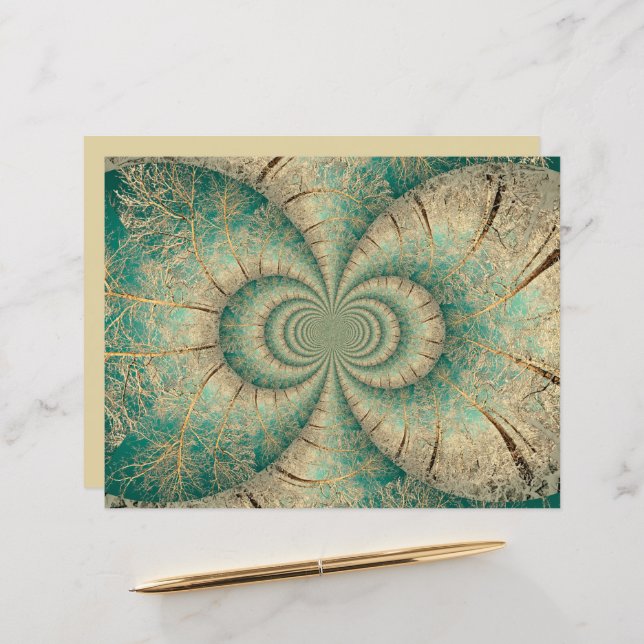 Forest Träd Grönt Brown Winter Woodland (Fram/Back In Situ)