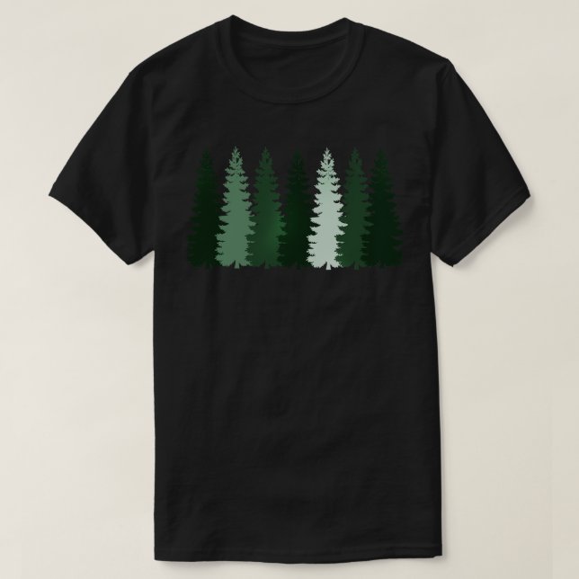 Forest Träd T Shirt (Design framsida)