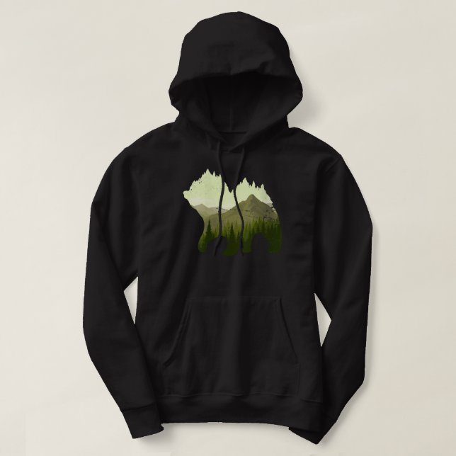 Forest Träd utomhus Hoodie (Design framsida)