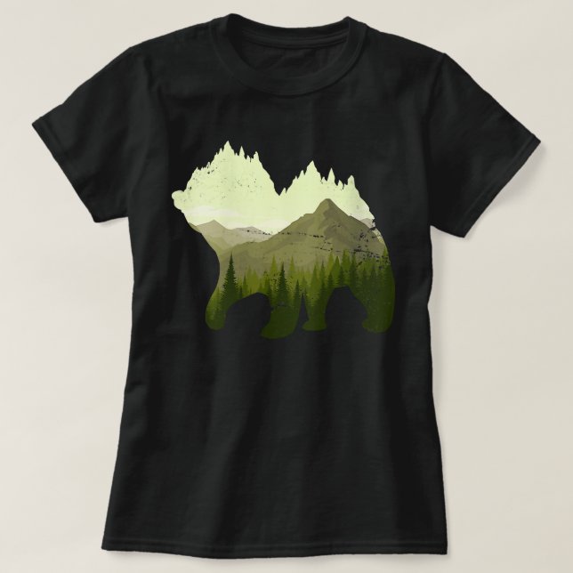 Forest Träd utomhus T Shirt (Design framsida)