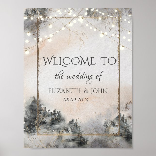 Forest Träd Woodland Poster (Framsidan)