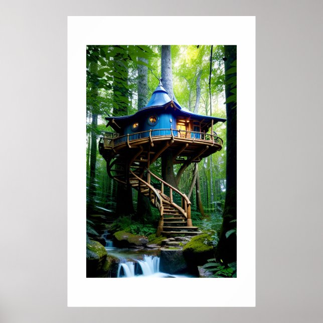 Forest Treehouse Poster (Framsidan)