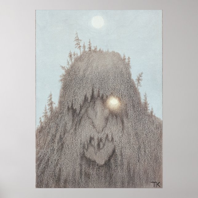 Forest Troll Theodor Kittelsen Poster (Framsidan)