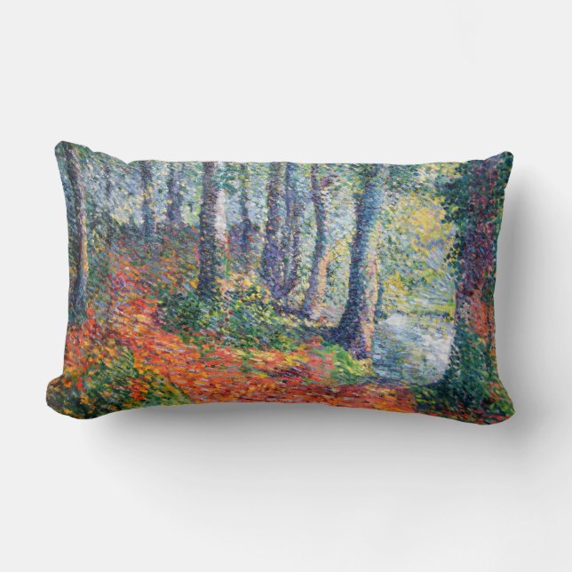 Forest Undergrowth (av Léo Gausson) Lumbarkudde (Framsida)