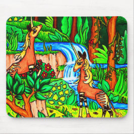 Forest Unicorn Okapi Standard Mouse Pad Musmatta