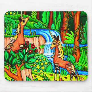 Forest Unicorn Okapi Standard Mouse Pad Musmatta