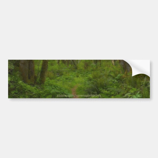 FOREST VÄG Bumper Sticker Bildekal (Framsidan)