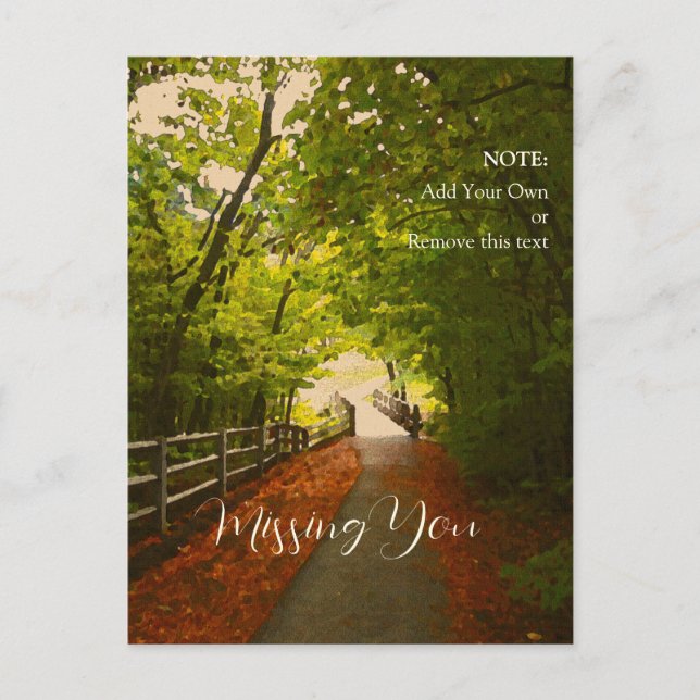 FOREST VÄG Fall 07 - Postkort Vykort (Framsida)