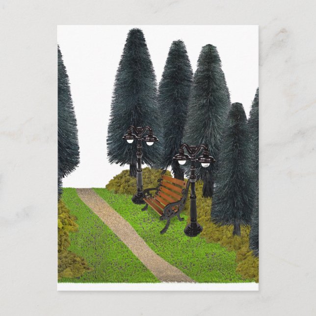 Forest Väg genom parken Vykort (Framsida)