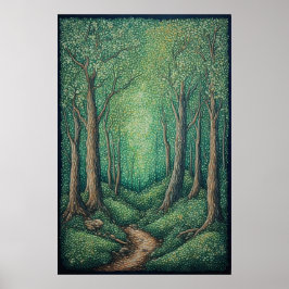 Forest Väg Poster