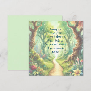 Forest Väg & Quote Kort