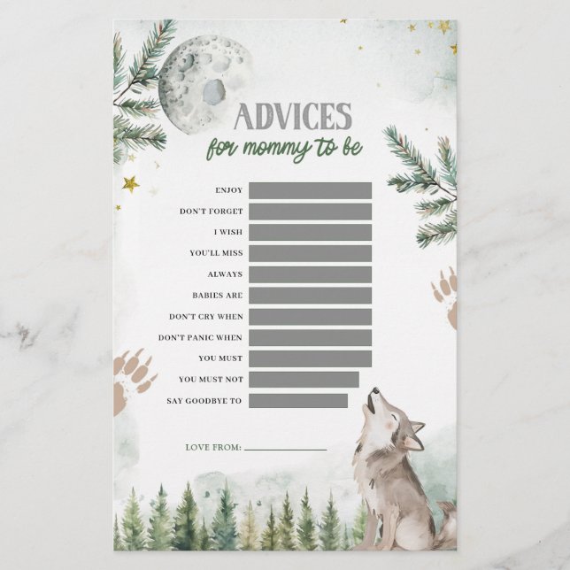 Forest Varg Advices for Mamma to be Games (Framsida)