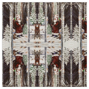 Forest Visitor 2 Fabric Tyg