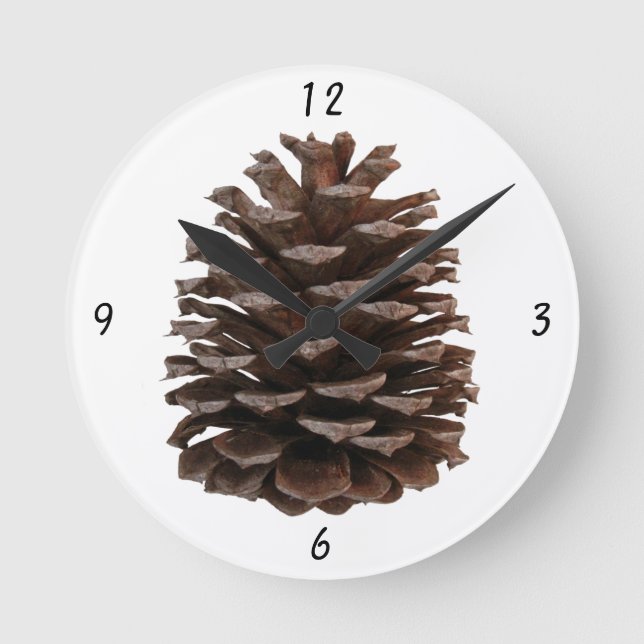 Forest Wall Clock Rund Klocka (Framsida)
