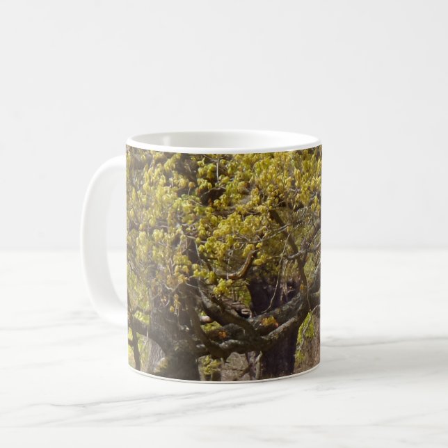 Forest White Coffee Mugg (Framsida vänster)