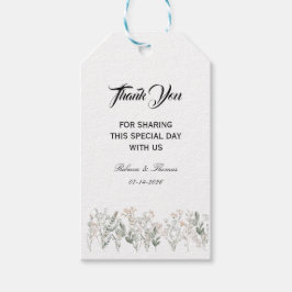 Forest Wildflowers Gift Tags Presentetikett