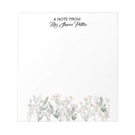 Forest Wildflowers Notepad Anteckningsblock
