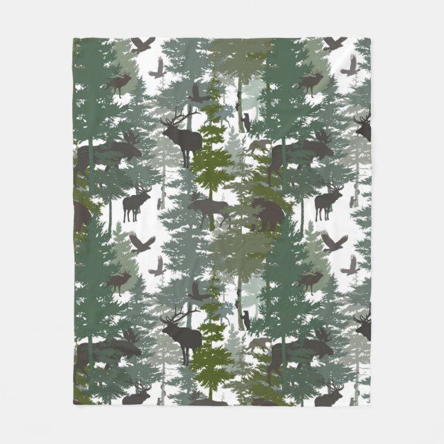 Forest Wildlife Fleecefilt (Framsidan)