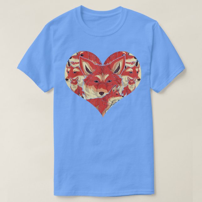 Forest Wildlife Foes Natature Animal Lover Heart f T Shirt (Design framsida)