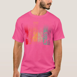 Forest Wildlife Träd utanför naturen Retro Mounta T Shirt