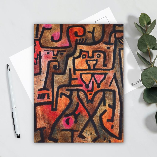 Forest Witch, Paul Klee Abstrakt Art Vykort (Skapare uppladdad)