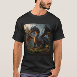 Forest Wood Dragon Art T Shirt