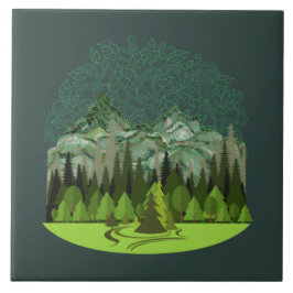Forest, Wood, Nature Kakelplatta
