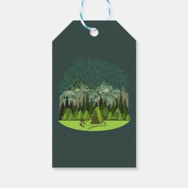 Forest, Wood, Nature Presentetikett (Framsidan)