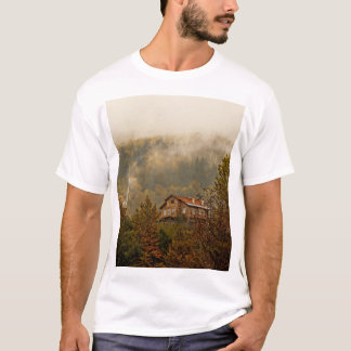 Forest Wooden House: Tranquil Scene T Shirt