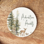 Forest Woodland Animals Äventyr Awaits Underlägg Papper Rund<br><div class="desc">Införandet av våra skogsdjur i äventyr väntar på papper underlägg - perfekt för ett sött och vismiskt firande! Det är underbart för en gender-neutralt-dusch. Den här bohemiska designen är en ljuv och enkel scen med sitt naturliga landskap grönt träd och klassisk uggla och klassiska fåglar. Idealisk för att ha välkomnat...</div>