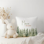 Forest Woodland Animals Mamma Kudde<br><div class="desc">Inledning av våra skogsdjur Mamma dekorativ kudde - perfekt för ett sött och visstiskt firande! Den har ett modernt vattenfärgsskogstema och är underbar för en dusch av gender neutralt. Den här bohemiska designen är en fin och enkel scen med sitt naturliga landskap grönt träd. Idealisk för att ha välkomnat en...</div>