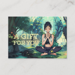 Forest Yoga Meditation Instructor Life Coach Gifts Rabattkort