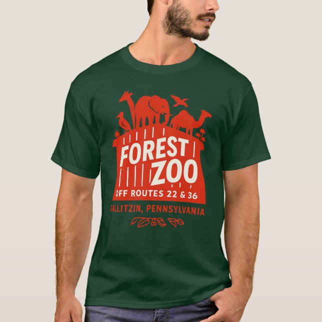Forest Zoo - Gallitzin, PA T Shirt (Framsida)