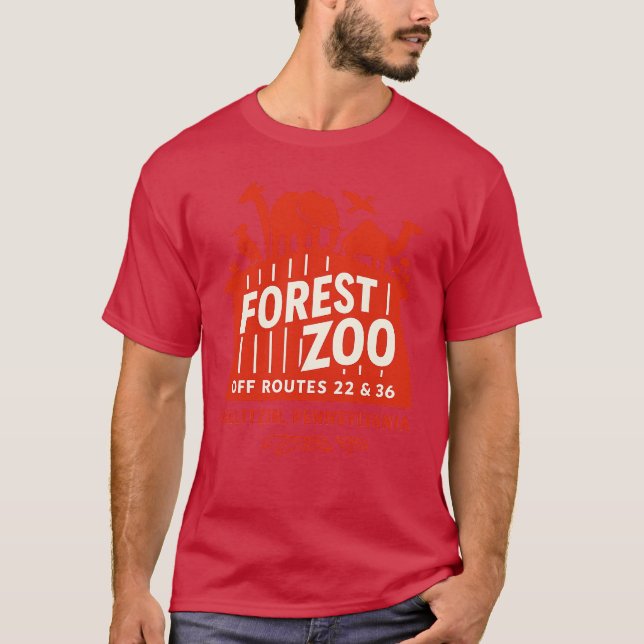 Forest Zoo - Gallitzin, PA T Shirt (Framsida)